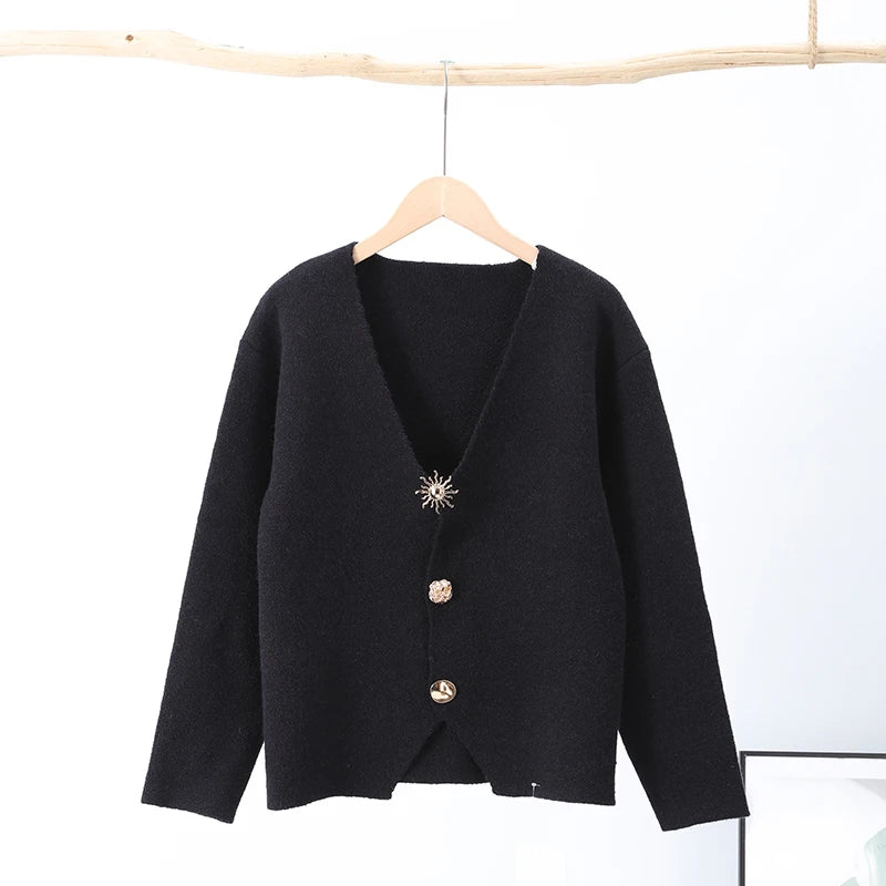 Cardigans à col en V