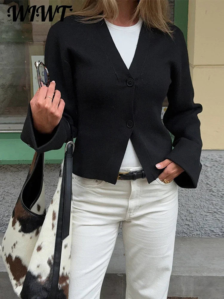 Cardigans à col en V
