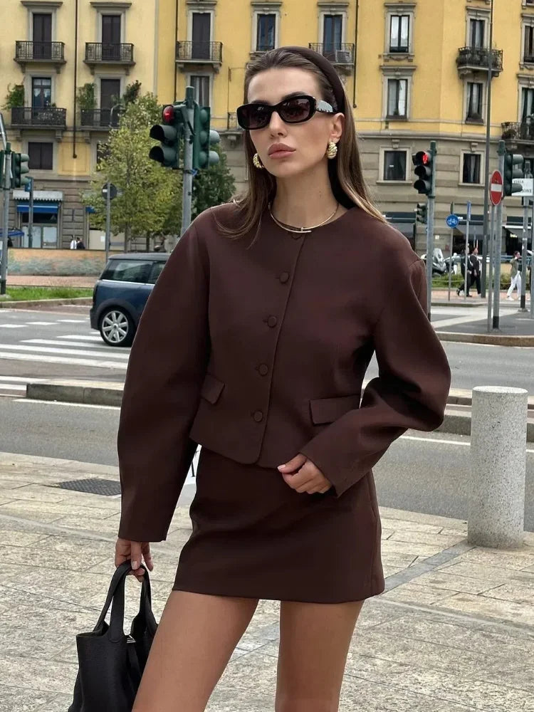 Ensemble 2 pièces vintage pour femmes
