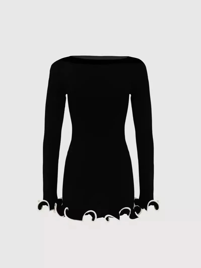 Robe en tricot slim sexy