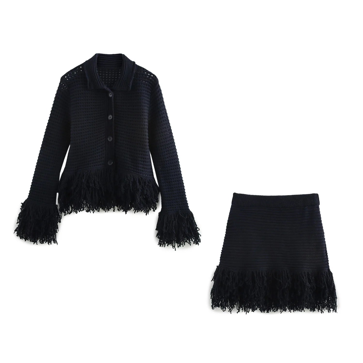 Ensemble 2 piéces Femme décontracté, tricoté