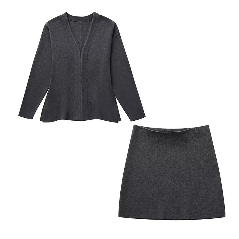 Ensemble jupe en tricot