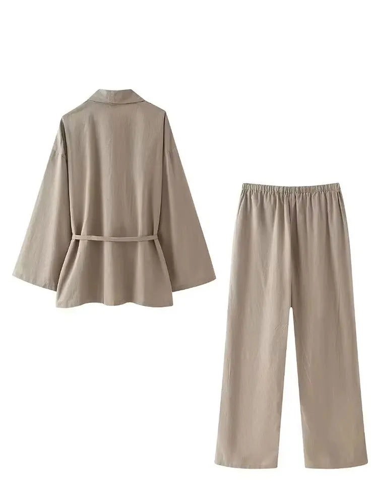 Ensemble pantalon ample Décontracter
