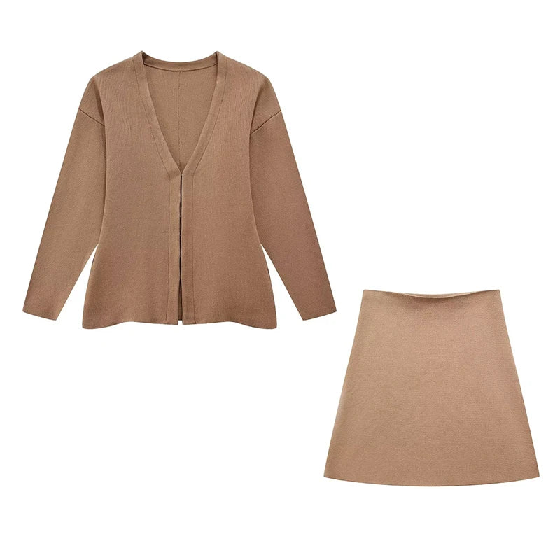 Ensemble jupe en tricot