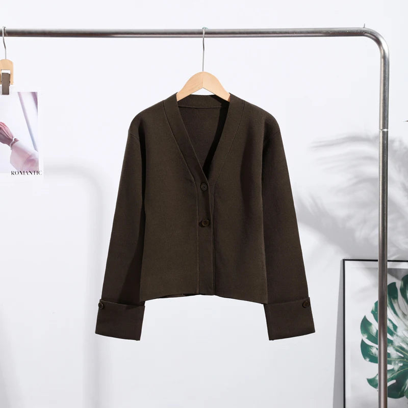 Cardigans à col en V