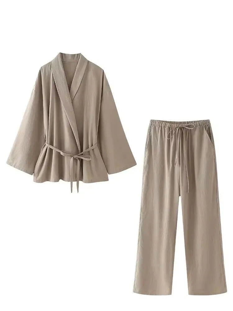 Ensemble pantalon ample Décontracter