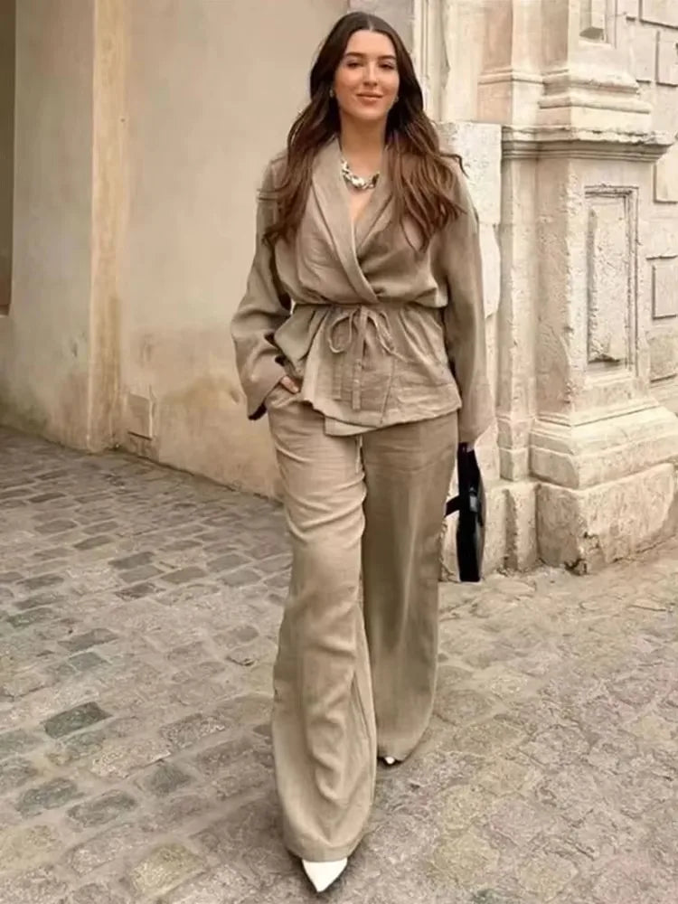Ensemble pantalon ample Décontracter