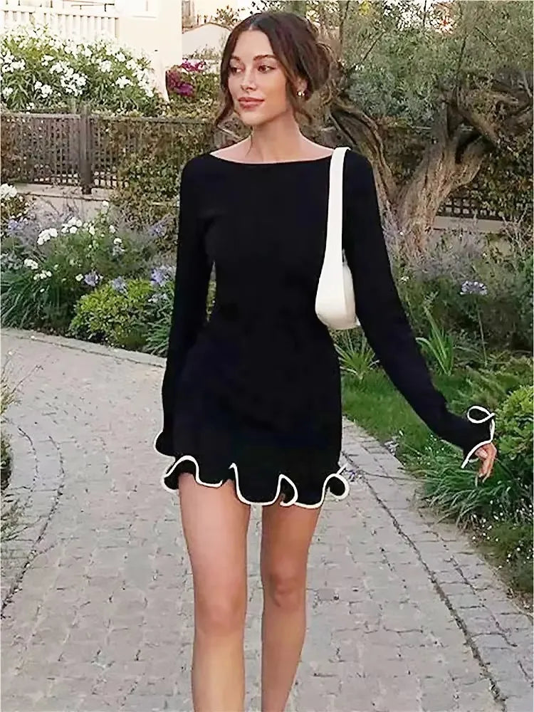 Robe en tricot slim sexy