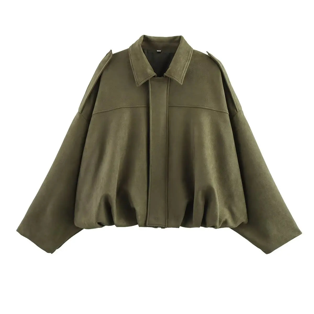 Veste femme automne 2025 – manches chauve-souris, coupe ample et élégante