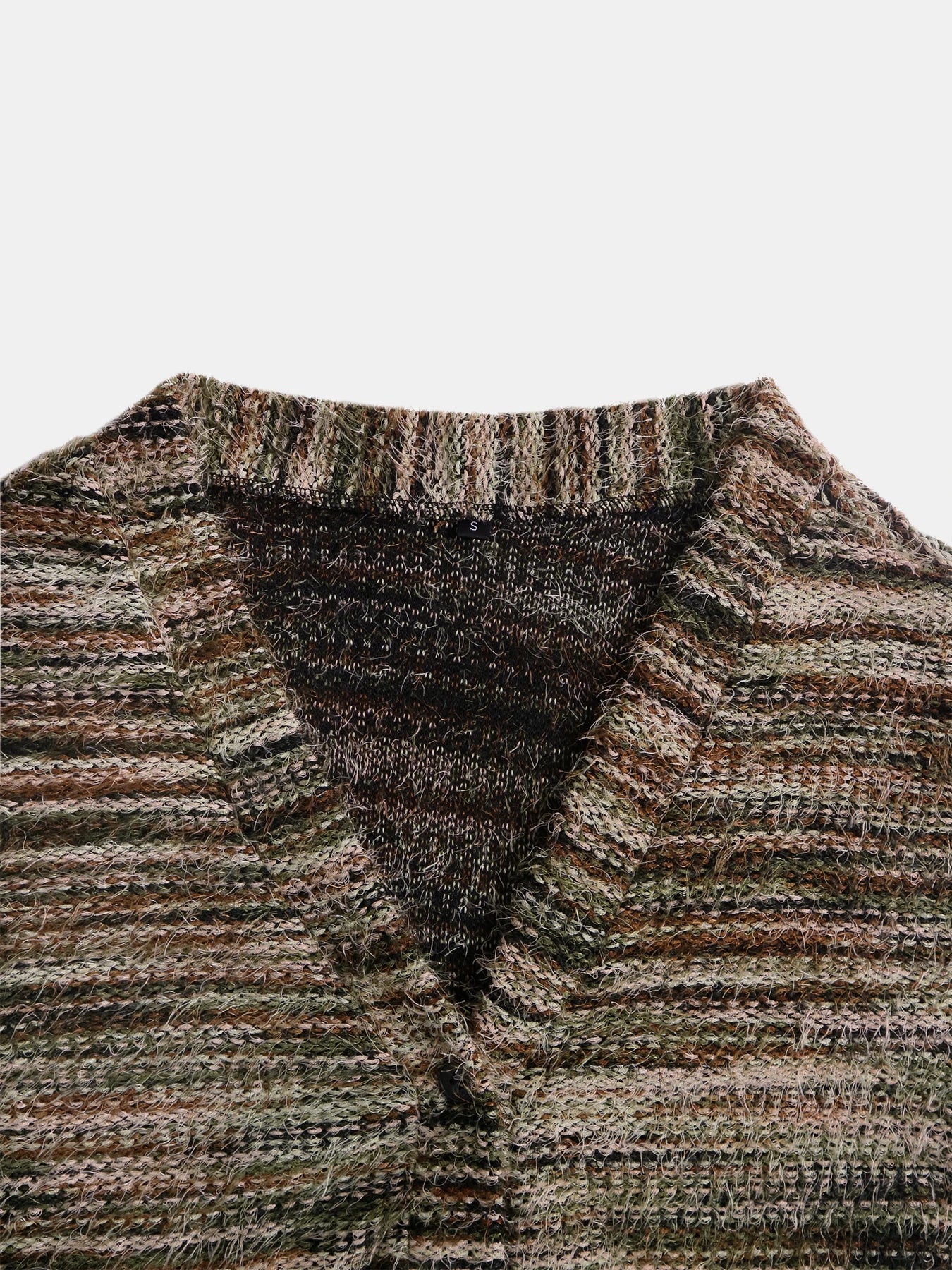 Cardigan rayé à épaules tombantes