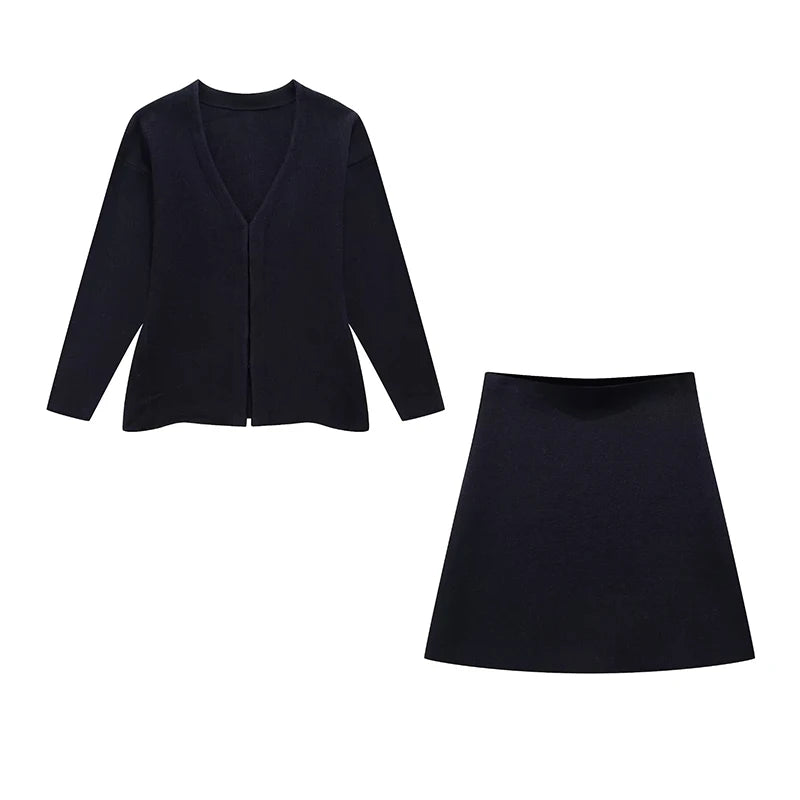 Ensemble jupe en tricot