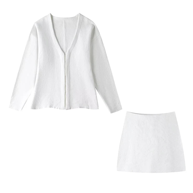 Ensemble jupe en tricot