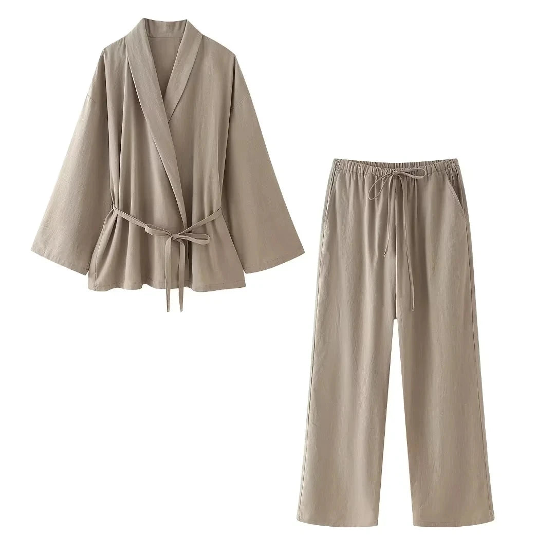 Ensemble pantalon ample Décontracter