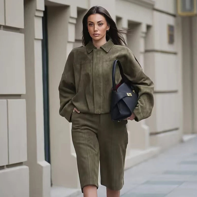 Veste femme automne 2025 – manches chauve-souris, coupe ample et élégante