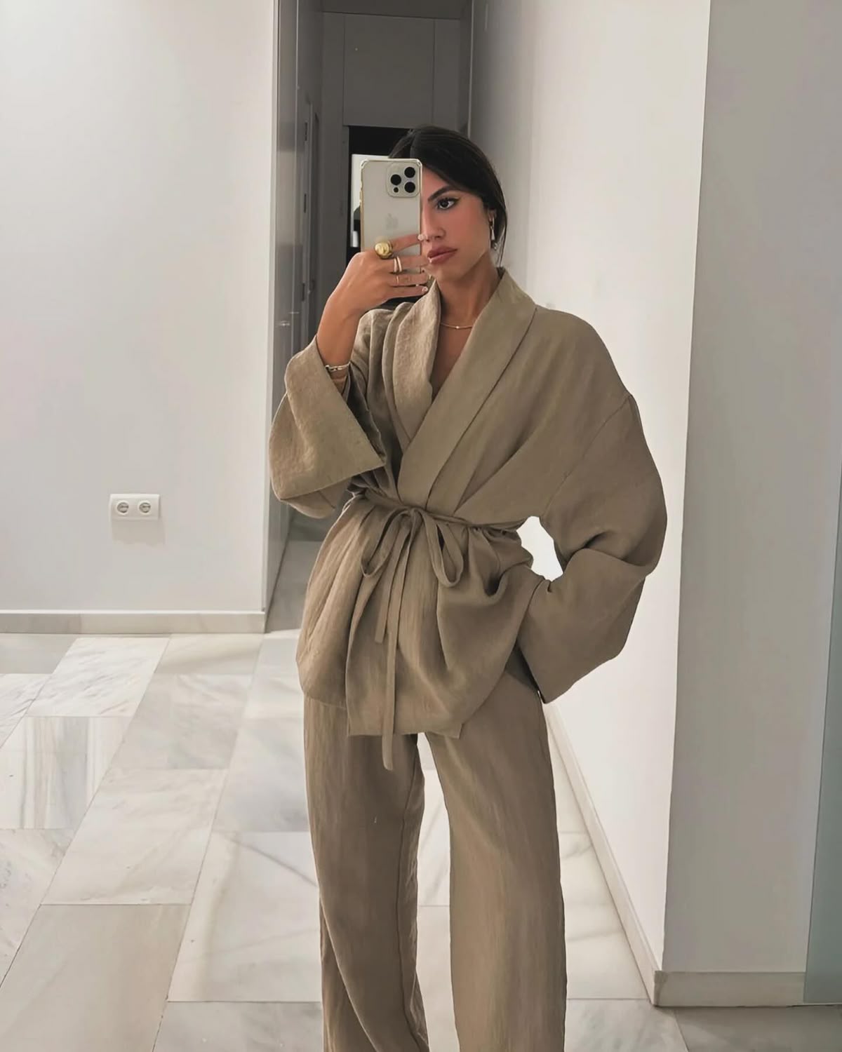 Ensemble pantalon ample Décontracter