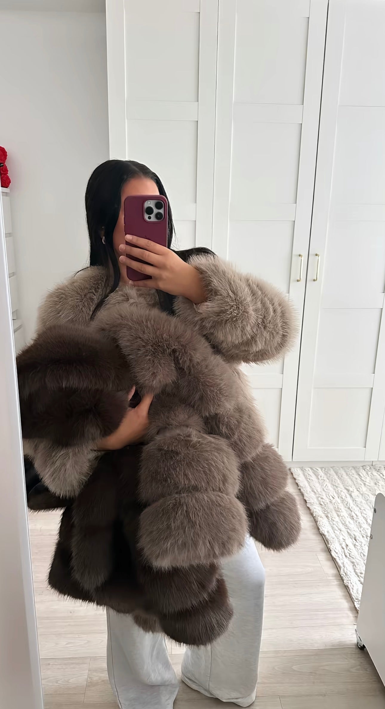 Manteau en fausse fourrure