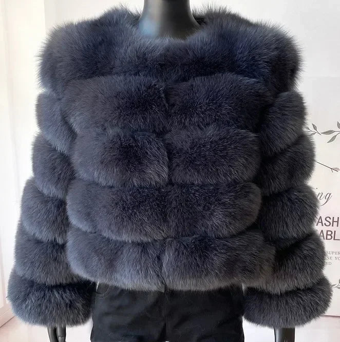 Manteau en fausse fourrure
