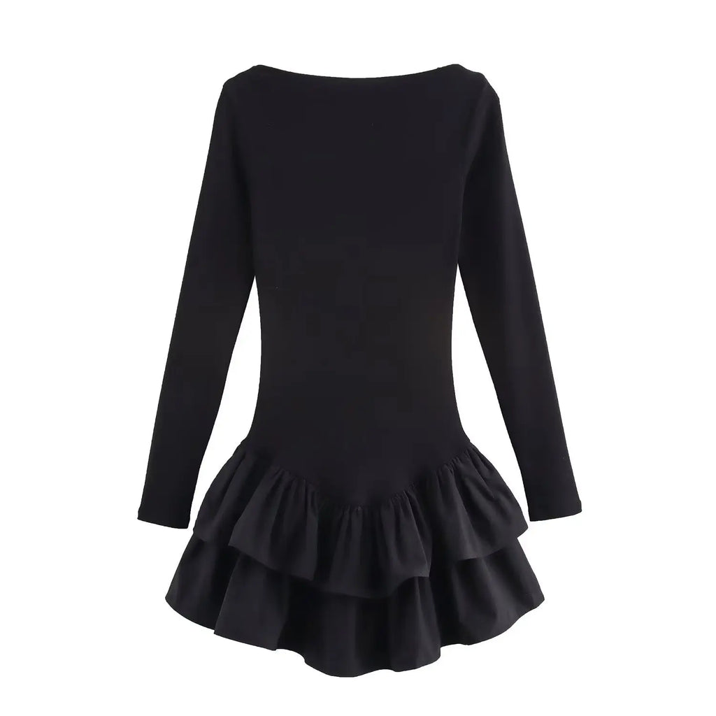 Mini robe à volants