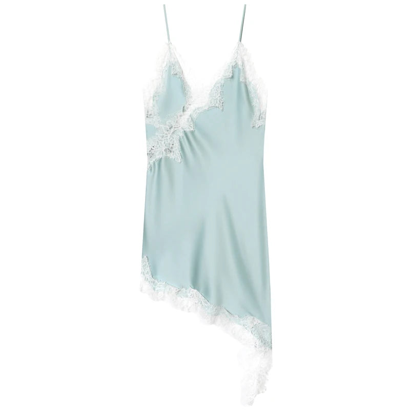 Robes dentelle asymétrique