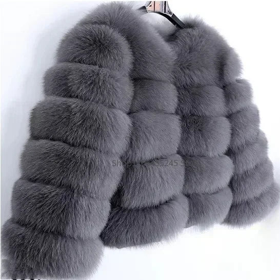 Manteau en fausse fourrure